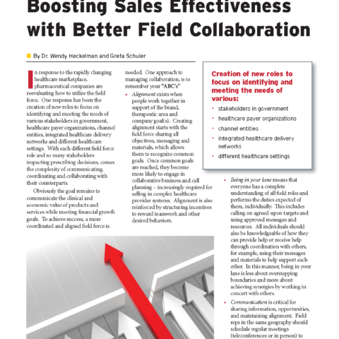 Boosting Sales Effectiveness with Better Field Collaboration