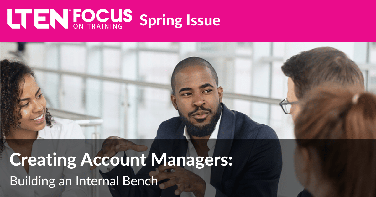 Creating Account Managers:  Building an Internal Bench