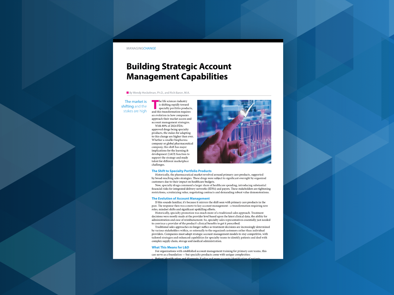 Building Strategic Account Management Capabilities