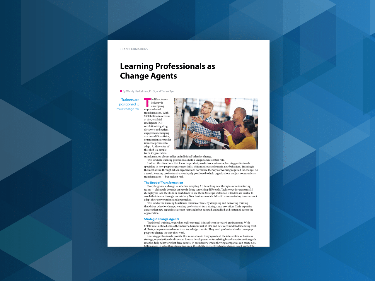 Learning Professionals as Change Agents